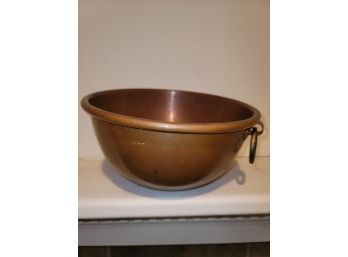 Copper Candy Kettle, With Ring Handle, 10' D X 5' H
