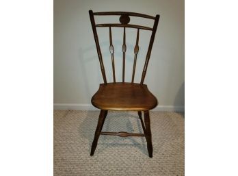 Side Chair, Pine, Bamboo, Spindle Back, Back Is Very Loose