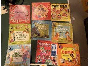 Lot Of Children's Records, Some 45 RMP Disney & Other Titles