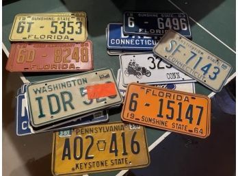 Car License Plates From Varies States