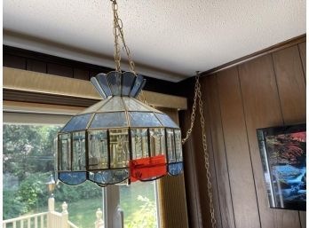 Glass Hanging Dining Room Light With Chain