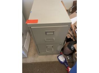 Metal File Cabinet, 2 Drawer