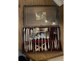 Plated Silver Flatware Set, Rogers, Misc Pieces