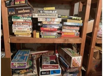 Lot Of Games, (2) Shelves, As Is