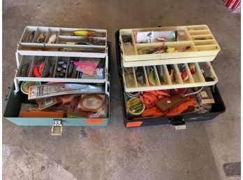 Lot Of (2) Tackle Boxes With Contents