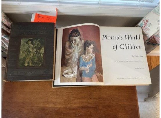 Lot Of (2) Hard Covered Book: 'World Famous Paintings' & 'Picasso's World Of Children' By Helen Kay