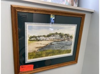 Watercolor Matted & Framed, Signed Mark Johnson, 24'x20'
