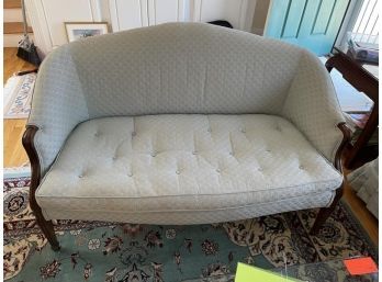 Love Seat, Upholstered, Faded, 52' Long
