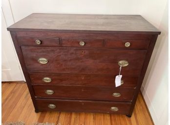 Side Board With 3 Small & 4 Large Drawers, 44.5' Wide X 20' Deep X 40' Tall