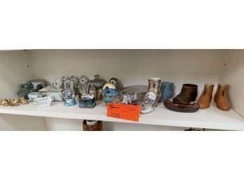 Lot Of Shoes, Ship In A Bottle, Doll House, Little Furniture