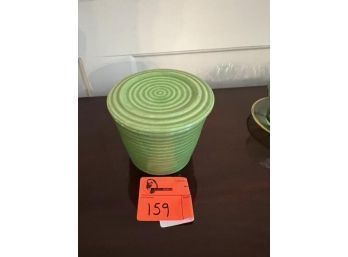 Green Butter Crock With Lid