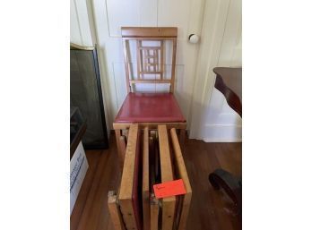 (3) Vintage Folding Chairs