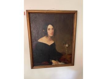 Portrait Of Woman Painting Unsigned But Believed To Be By DeCost Smith