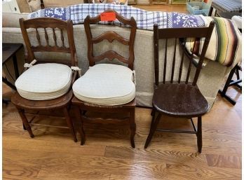 Lot Of (3) Chairs, Mismatched
