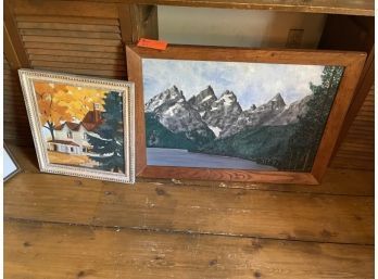 Pair Of Oil On Canvas, Landscapes,