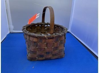Indian Design Basket, 7.5' Tall To Handle