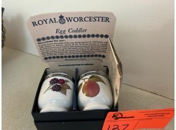 Royal Worchester Egg Coddler Pair