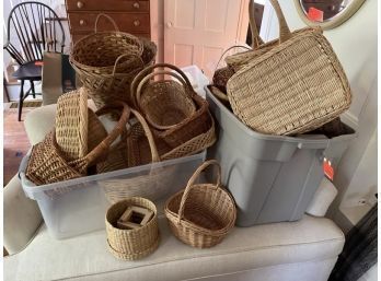 Lot Of Baskets, All Shapes & Sizes