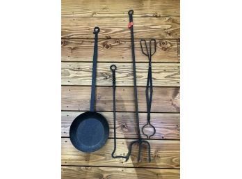 Lot Of (4) Fireplace Tools