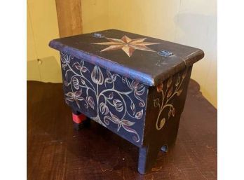 Small Painted Shoe Shine Box, 12'W X 9'D X 12'T