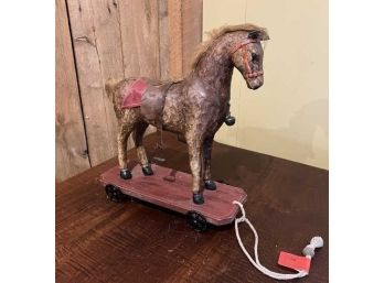 Child's Pull Horse Toy