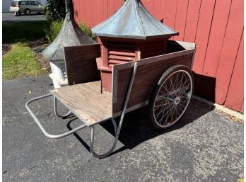 Vermont Carts, Garden Cart With New Tires, 32'Wide X 4'Deep X 30'Tall