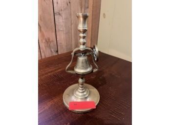 Brass Candle Stand With Liberty Bell, 12'Tall