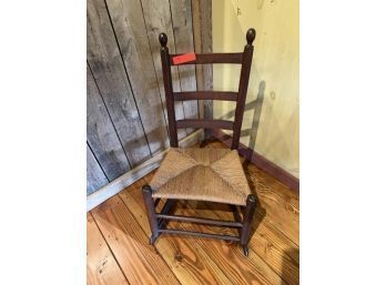Rope Seat Rocking Chair With No Arms
