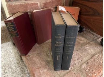 Lot Of (5) Hard Cover Books Of Sexual Nature Including: The Encyclopedia Of Sexual Behavior Ellis  Sexual Behavior In The Human Male Kinsey, Pomercy, Martin