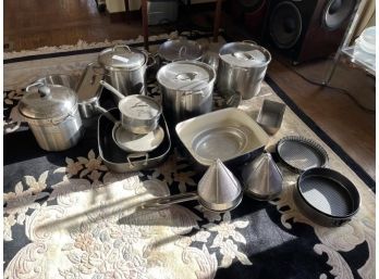 Large Lot Of Stainless Steel Cookware