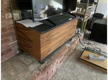 Custom Made Dick Sequerra TV Stand On Wheels, 3'L X 18'T X 16'D