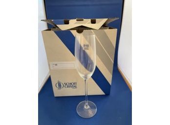 Schott Cristal Champagne Flute, In Box