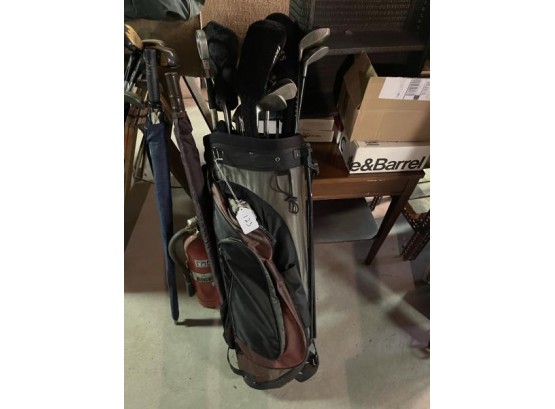 Gold Clubs, Sounder, Excalibur With 2 Adams Tight Lies Clubs