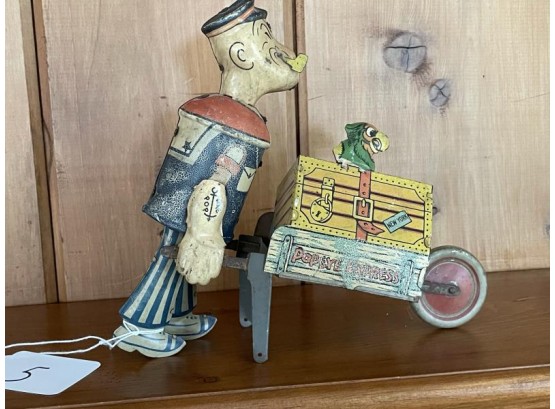 Wind Up Toy, Popeye Express, Paint Faded