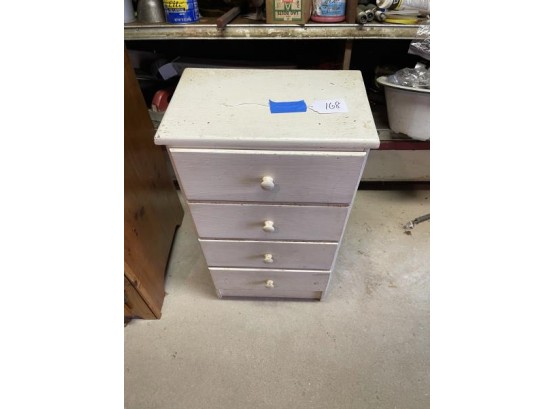 White Four Drawer Stand
