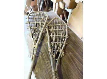 Homemade Twig & Rope Snowshoes