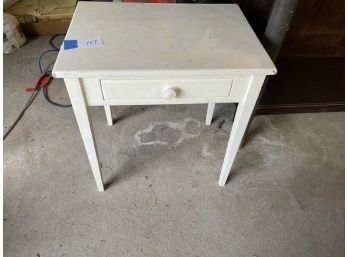White 1 Drawere Table