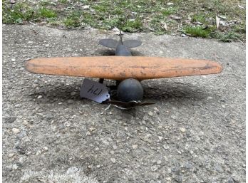Toy Plane, Missing Wheel, Bent, Paint Loss