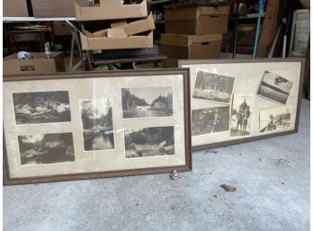 (2) Framed Photos Of Fishing Strominard Club 1923