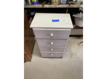 White Four Drawer Stand
