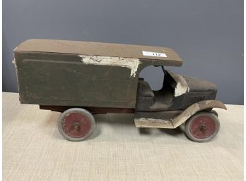 Buddy L Express  Line White Over Paint In Spots, Paint Worn & Faded