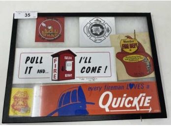 Case With Firefighter Sticker - Bumper Stickers