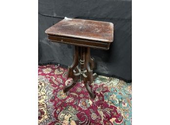 Small Victorian Side Table, Base Needs Work