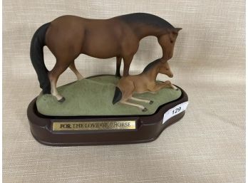Kentucky Straight Bourbon Whiskey Horse Statue 'For The Love Of A Horse'