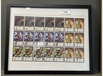 Anime Framed & Signed Collector Cards