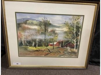 Water Color Signed Devereaux AWS 29.5'x23.5'