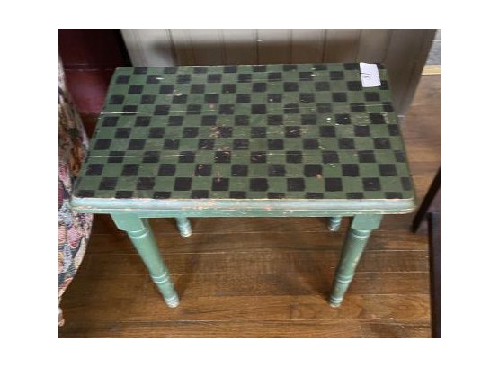 Painted Checkerboard Table