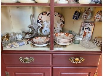 Lot Of Vases, Plates, Silver Luster