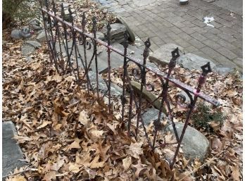Cast Iron Fence, Approx 6', As Is Condition