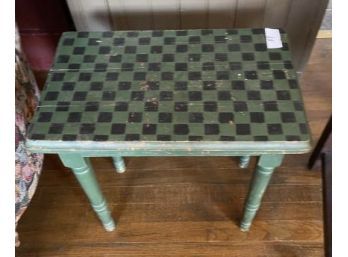 Painted Checkerboard Table